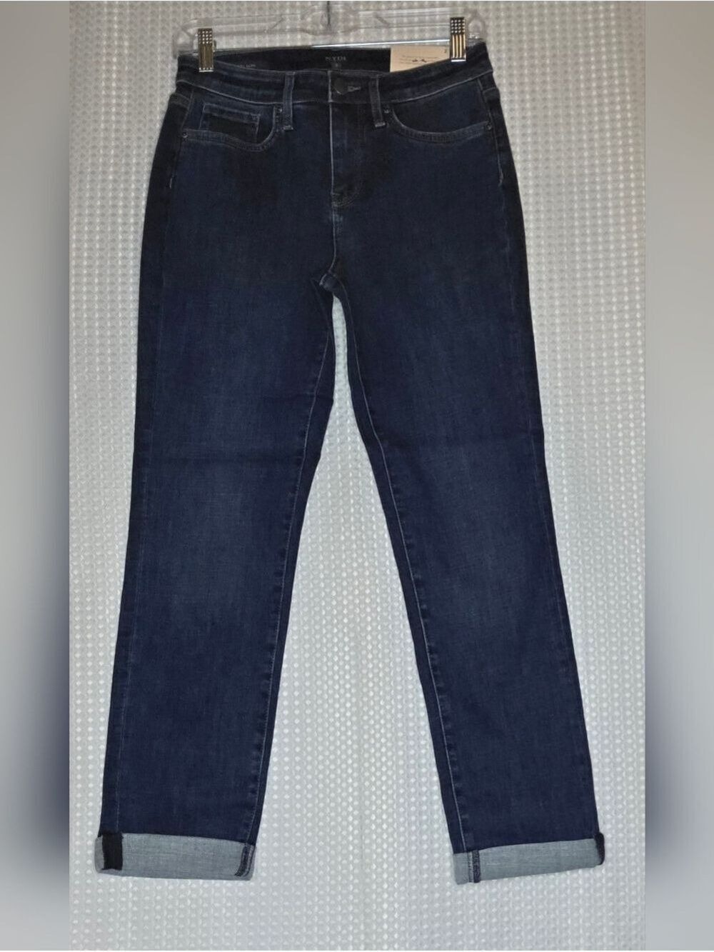 NYDJ Sheri Slim Ankle Jeans Dark Wash NWT Size 2 Lift Tuck - Picture 3 of 11